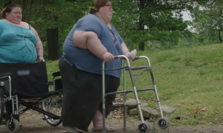 Tammy is unable to move around without the walker.