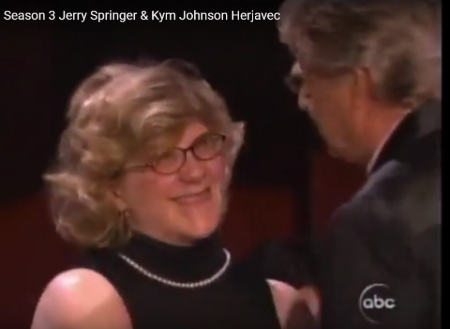 Jerry Springer hugging his daughter at 'Dancing with the Stars.'