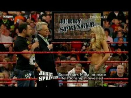 Jerry Springer hosts WWE Raw on 10 February 2010.