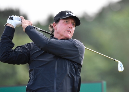 American Pro golfer Phil Mickelson, also known as Lefty.