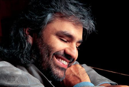 The 61 years old visually impaired opera singer Andrea Bocelli.