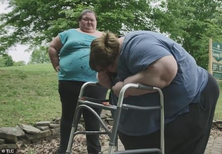The Slaton SIsters need the walker to move around.