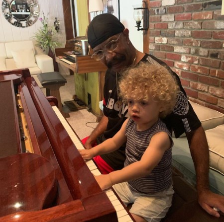 drake father, dennis and his son, adonis.