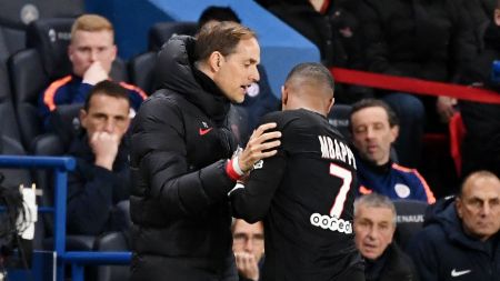 Kylian Mbappe was angry to be substituted during the match against Montpellier.