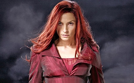 Famke Janssen in a scene from X-Men.