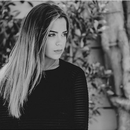 Tessa Brooks in Black and White photo.