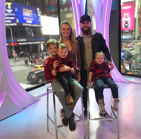 Maci Bookout, husband Taylor McKinney, and kids Bentley, Jayde and Maverick.