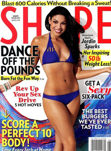 Jordin Sparks on the cover of Shape Magazine.