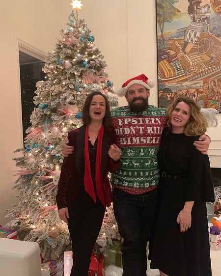 Singer Juliette Lewis, actor Ethan Lewis and his wife Brandy Lewis.