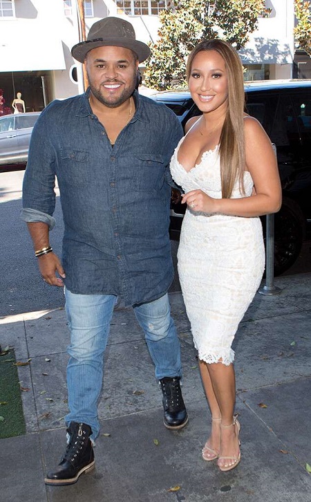 Adrienne Bailon and husband Israel Houghton during one of their outings.