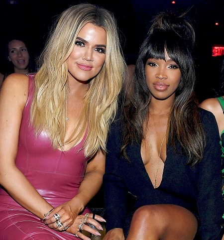 Khloe Kardashian and Malika Haqq celebrate Scott Disick’s 33rd birthday at 1 OAK Las Vegas At The Mirage Hotel And Casino on May 28, 2016 in Las Vegas, Nevada.