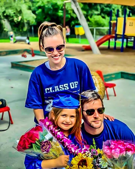 Jason Adelman, his best friend Emily Kadow and her daughter Molly Rose.