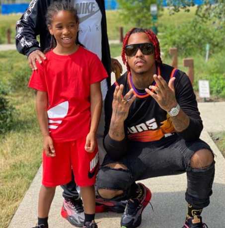 Jeremih is with his son, Canyon Grey Felton.