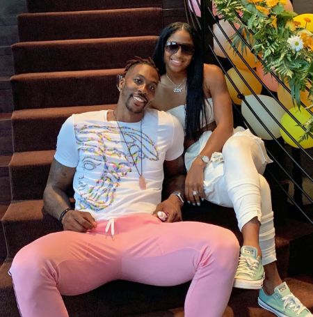Te'a Cooper is with her ex-husband, Dwight Howard.