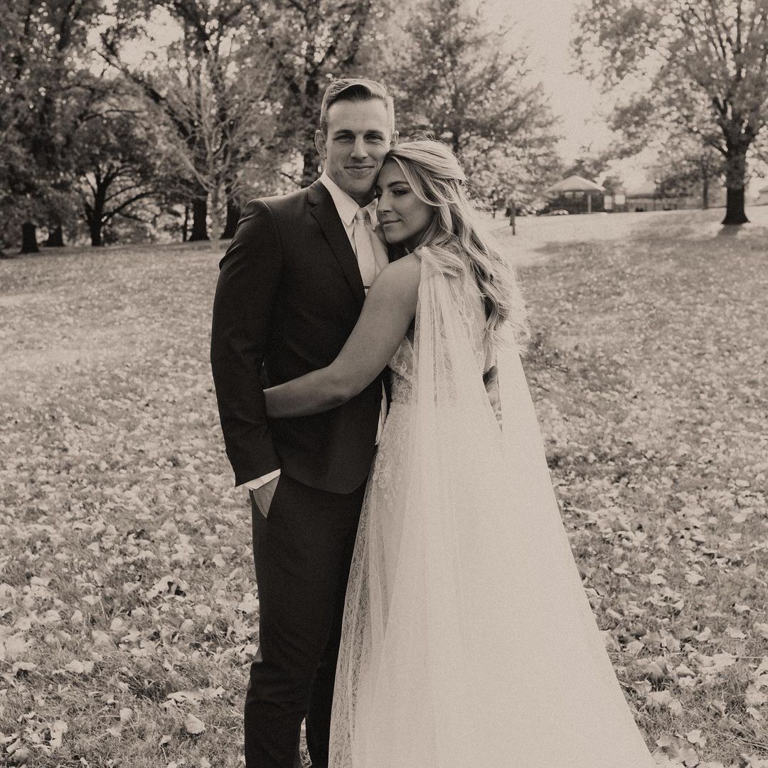 John Means married his girlfriend Caroline Stanley.