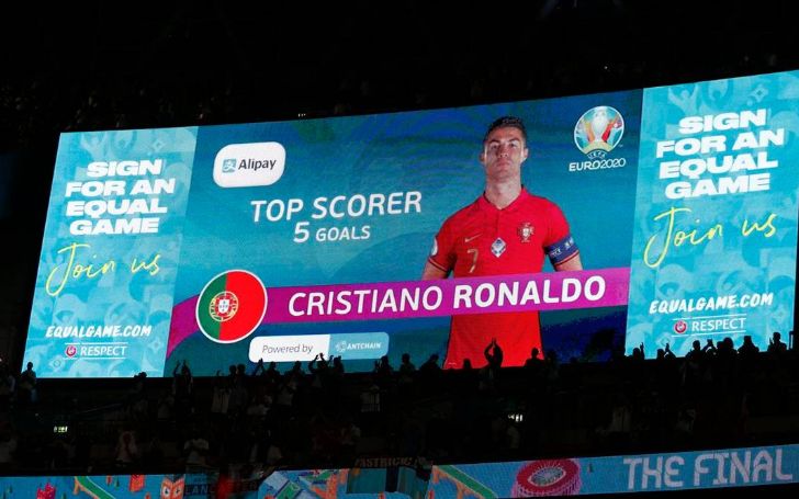 Portugal Forward Cristiano Ronaldo Wins EURO 2020 Alipay Top Scorer Award