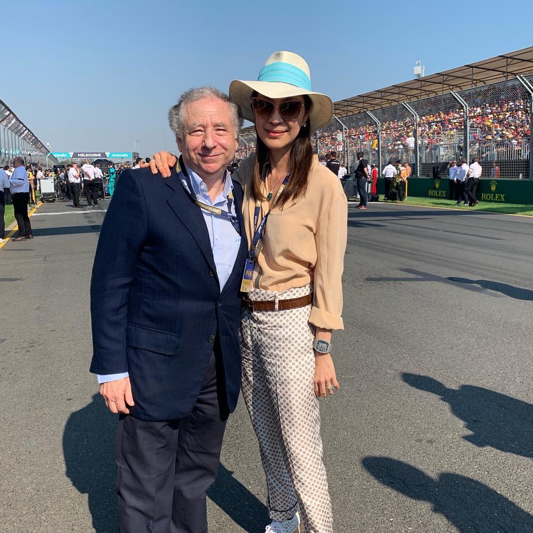 Michelle Yeoh is with her fiancé, Jean Todt.