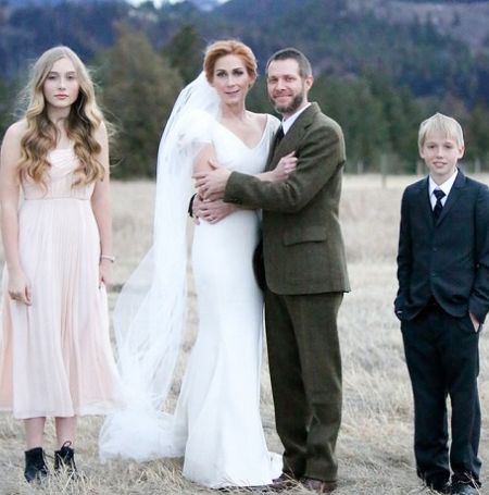 Maggie McGuane photoshoot on wedding day.