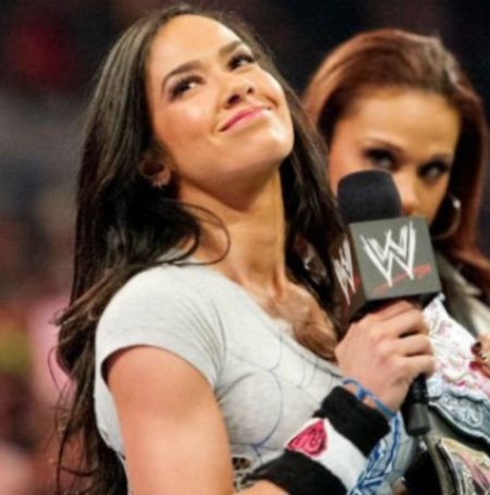 AJ Lee in the ring.