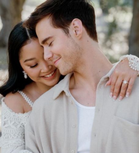 Lana Condor confirmed her engagement to her boyfriend, actor and musician Anthony de la Torre in an Instagram post on January 28, 2022. 