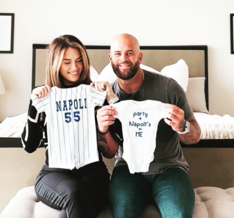 Mike Napoli  is watering his love life with his soul mate, Nancy Napoli.