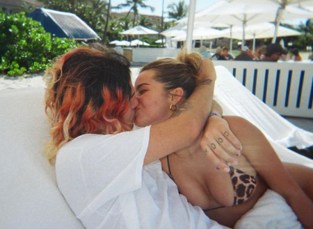 Addison Rae with her boyfriend.