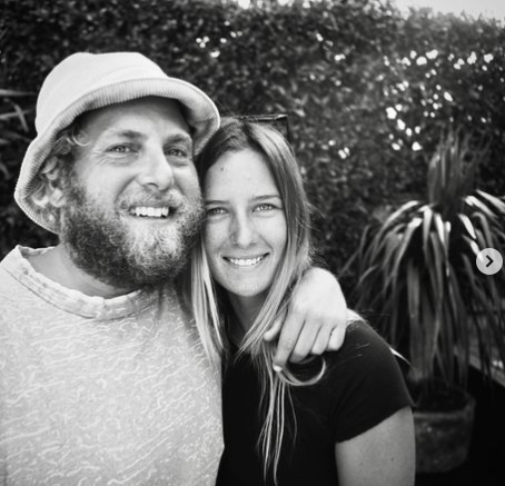 Jonah Hill with his girlfriend Sara Brady in 2022.