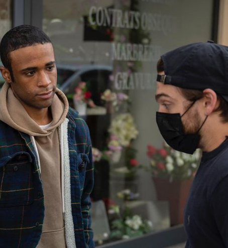 Dylan Sprayberry with Teen Wolf's co-star&nbsp;Khylin Rhambo.