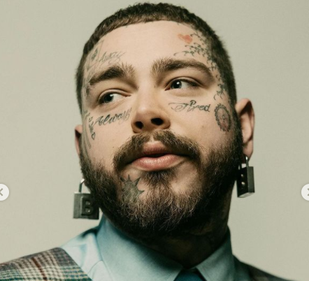 Post Malone's notable Billboard Hot 100 number-one singles include 'Rockstar' and 'Psycho.'
