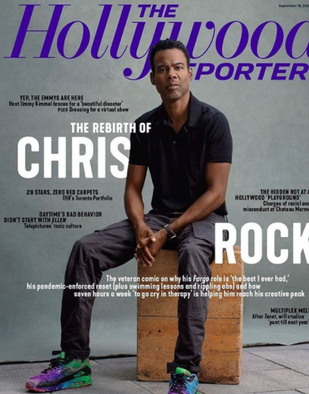 Chris Rock on The Hollywood Reporter's cover page.