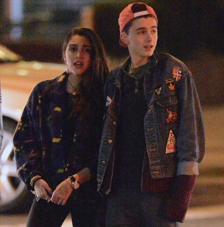 Lourdes Leon with Timothee Chalamet.