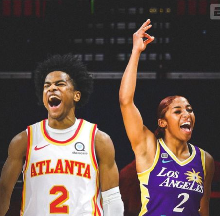 Sharife Cooper and his sister.