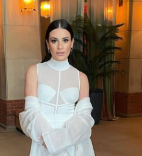 Lea Michele was romantically linked with Canadian actor Cory Monteith.