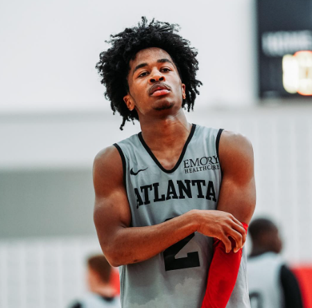 Sharife Cooper in the playfield.