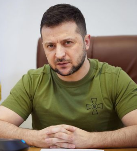 During the awards show on April 3, Ukrainian President Volodymyr Zelenskyy appeared in a video message to introduce John Legend.