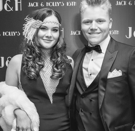 Jack Scott Ramsay  with his twin sister.