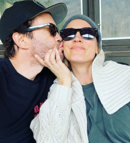 Tom Pelphrey and Kaley Cuoco have made their romance on Instagram public.